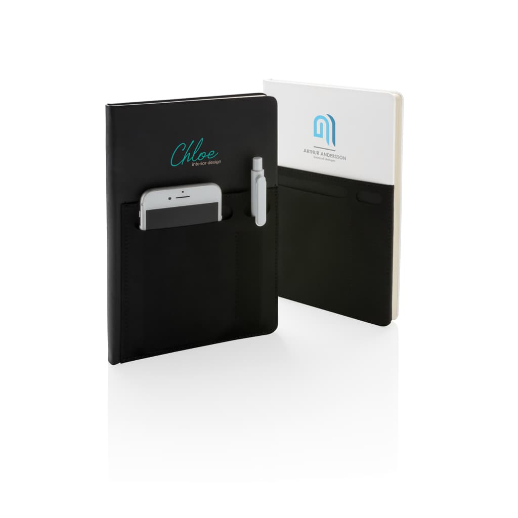 Branded notebook gifts for client meetings