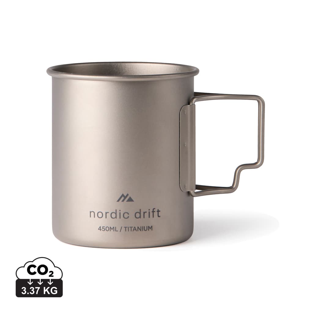 Nordic Drift Trail Ultra Light Titanium 450ml Cup — Drinkware promotional product