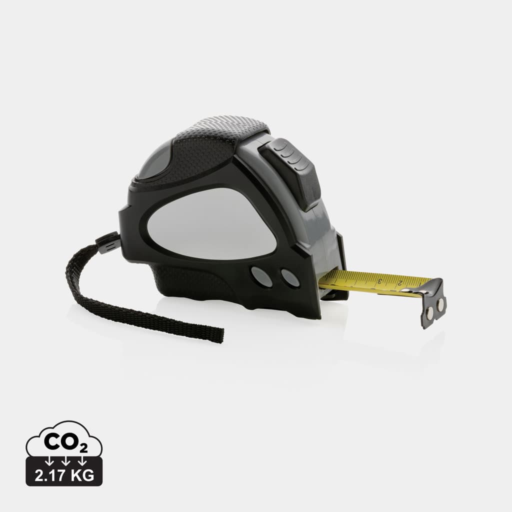 Metro auto stop heavy duty 8 M/25 mm in plastica riciclata RCS — Utensili e torce
