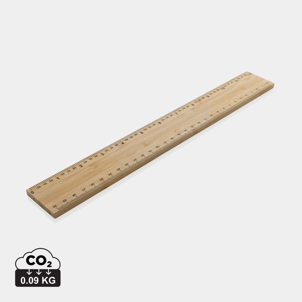Righello in bambù Timberson extra spesso 30 cm a doppia faccia — Utensili e torce