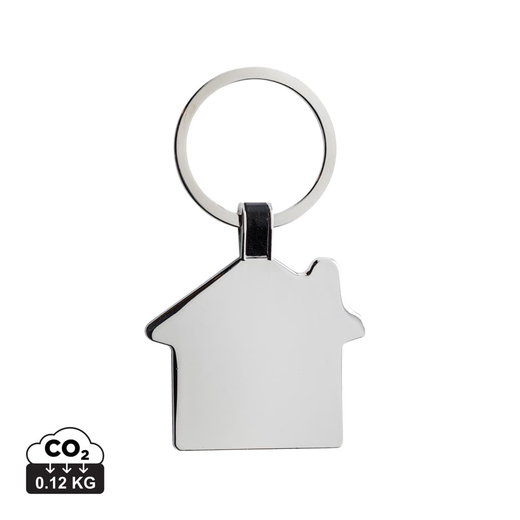 RCS recycled zinc alloy house keyring — Lanyards & Keychains promotional product