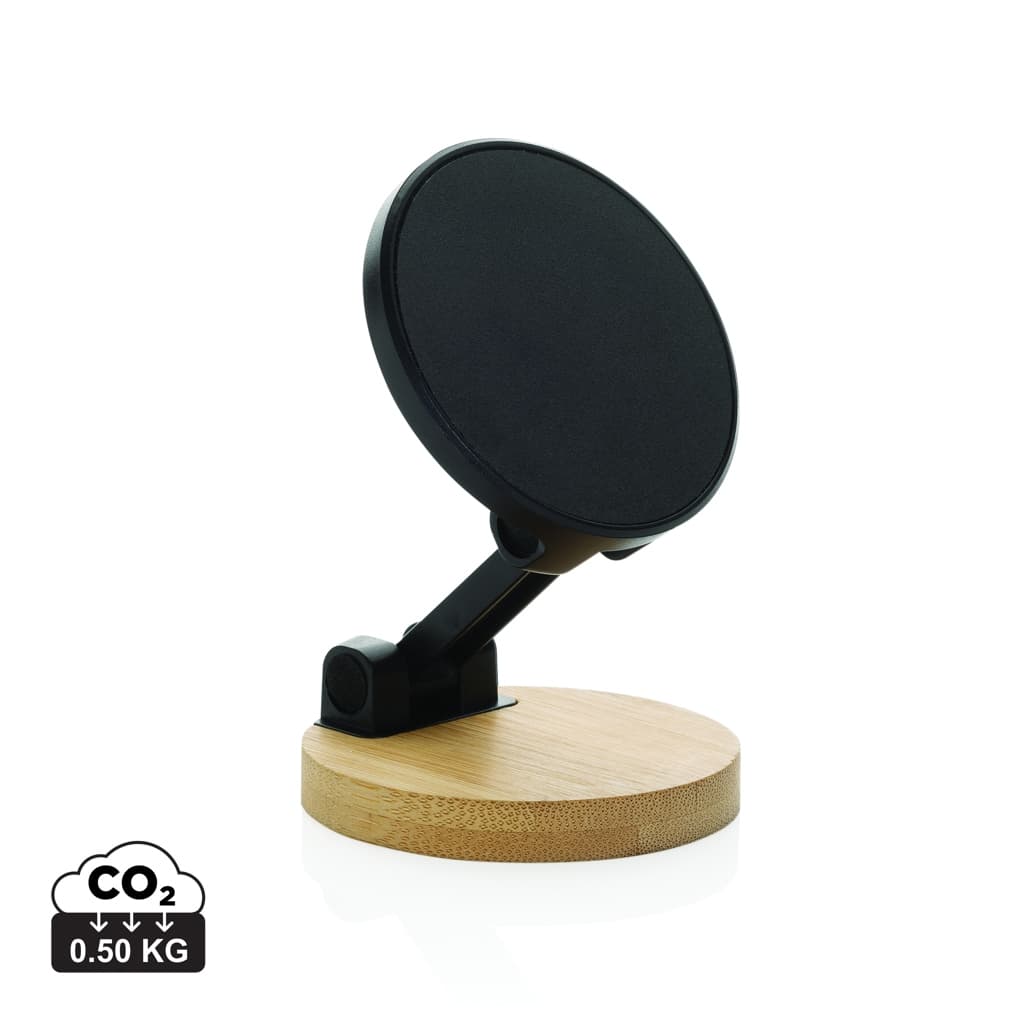 Magmount RCS recycled plastic and bamboo phone stand — Phone & Tablet accessories promotional product