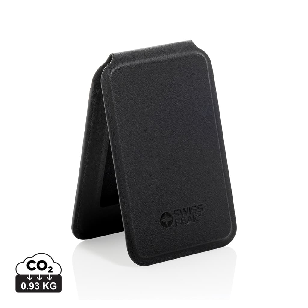 Magstand RCS recycled PU magnetic phone wallet with stand — Phone & Tablet accessories promotional product