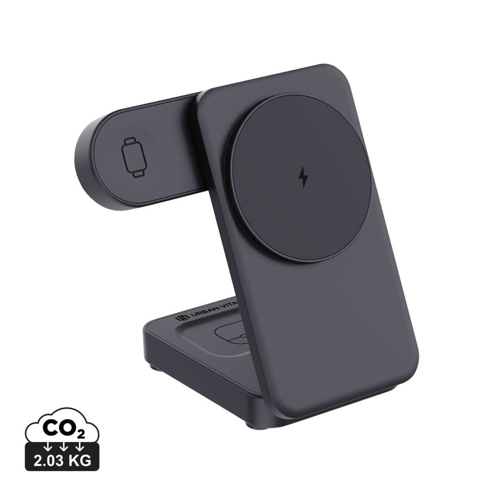 Urban Vitamin Arcadia RCS rplastic 15W 3in1 magnetic charger — Phone & Tablet accessories promotional product