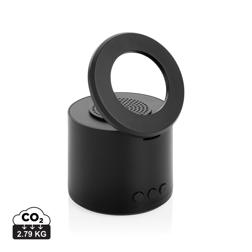 Magpulse RCS recycled plastic 3W speaker w/magnetic holder — Audio promotional product