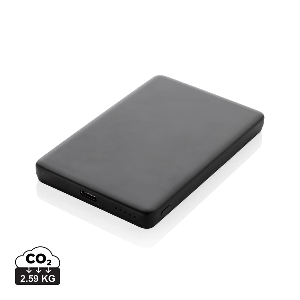 Orion RCS recycled aluminium 5000 mah 5W magnetic powerbank — Phone & Tablet accessories promotional product