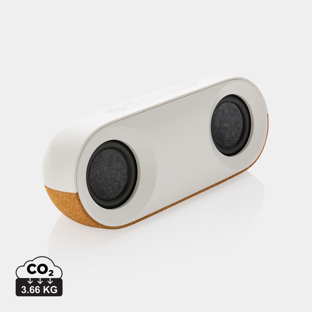 Oregon RCS recycled plastic and cork 10W speaker — Audio promotional product