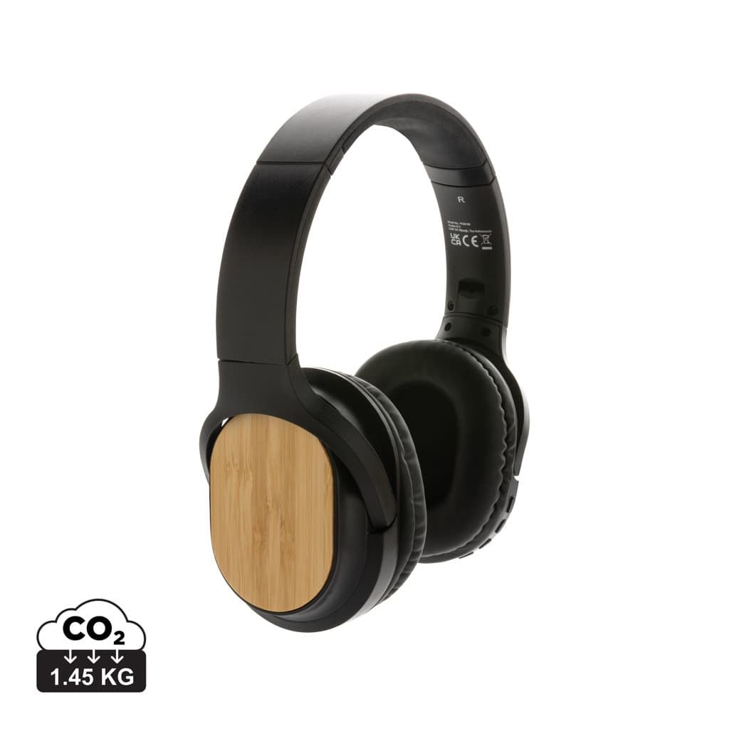 Cuffie wireless pieghevoli Elite in RCS e bambù — Audio