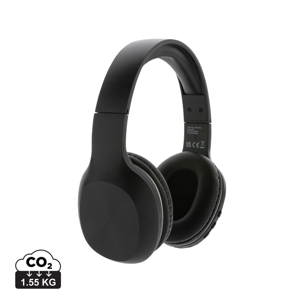RCS recycled plastic JAM wireless headphone — Audio promotional product