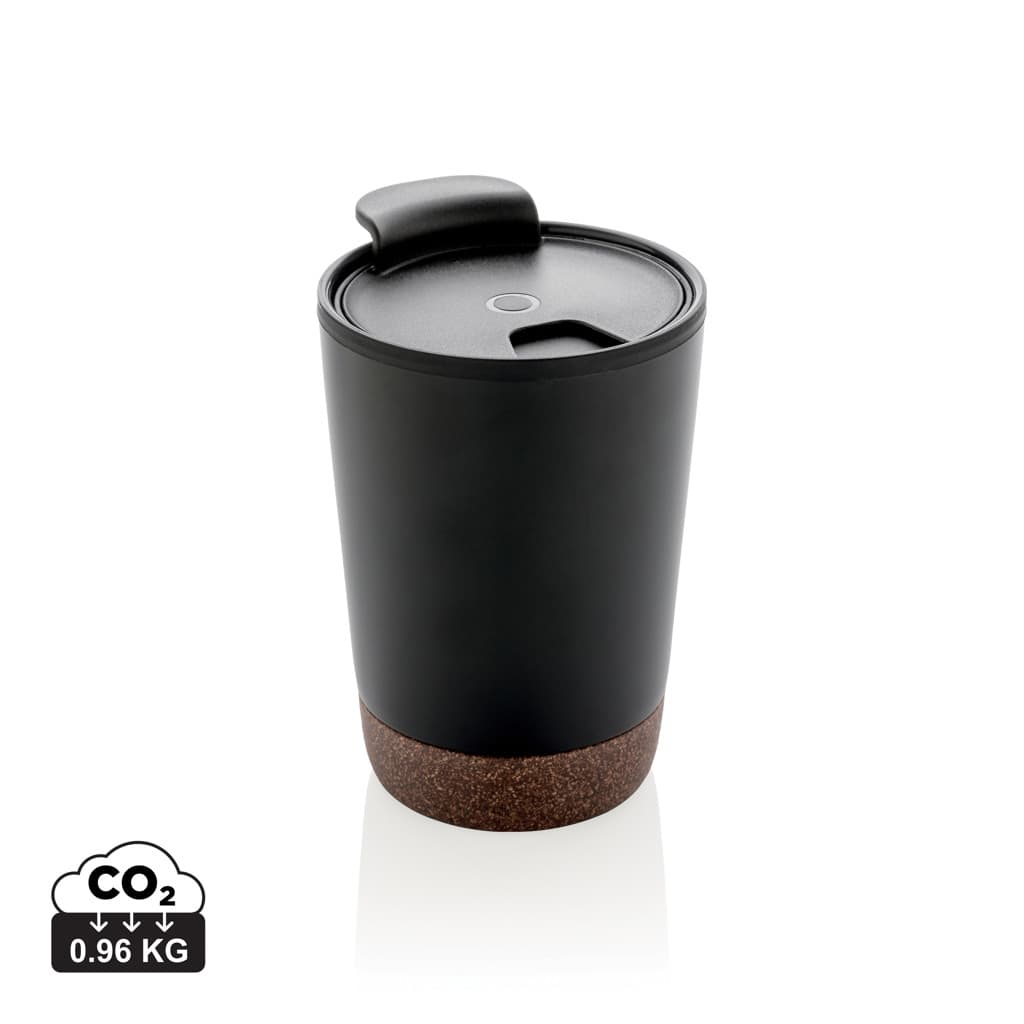 RCS Recycled stainless steel cork coffee tumbler — Drinkware promotional product