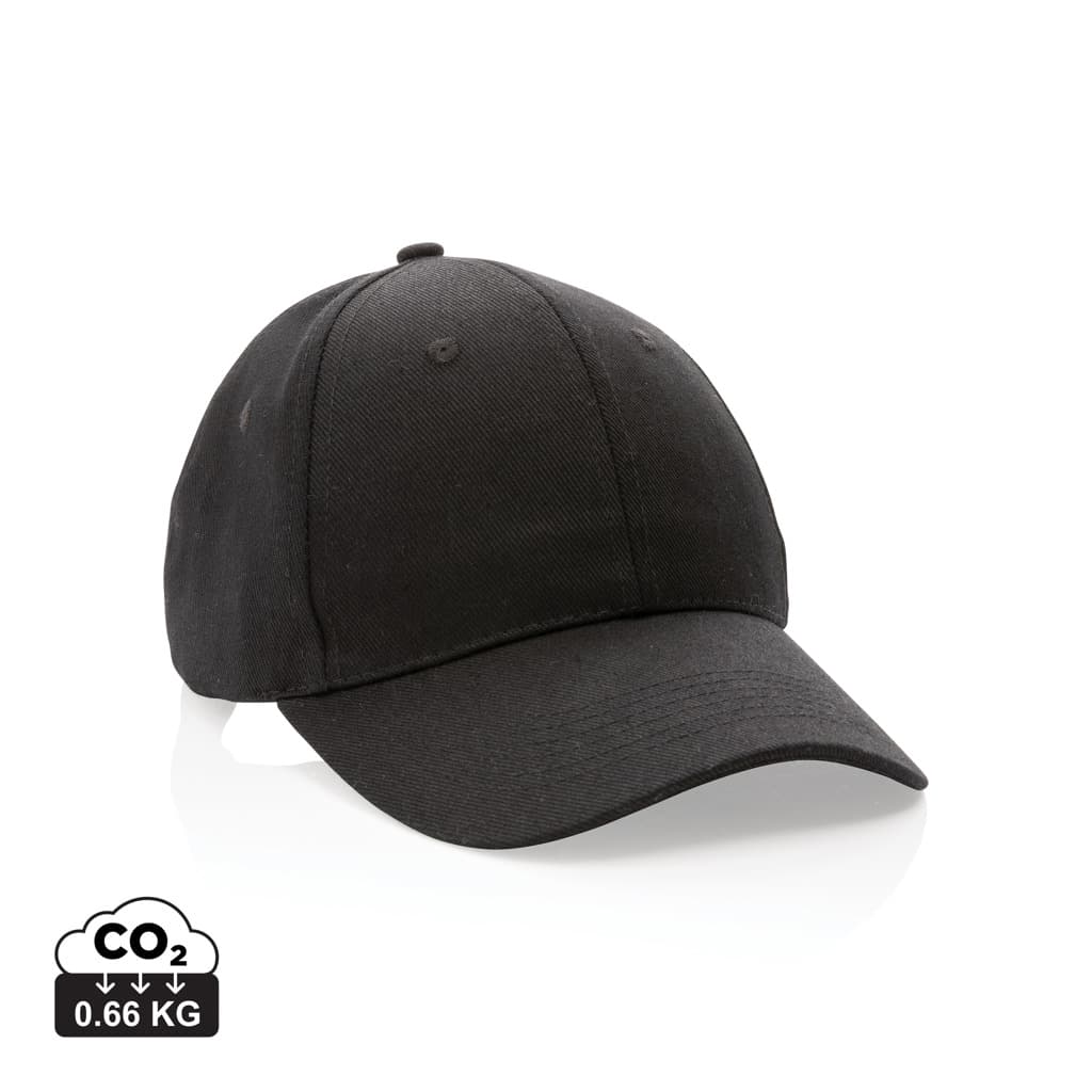 Cappellino Impact 6 pannelli 280 g in cotone riciclato con tracciante AWARE™ — Cappelli