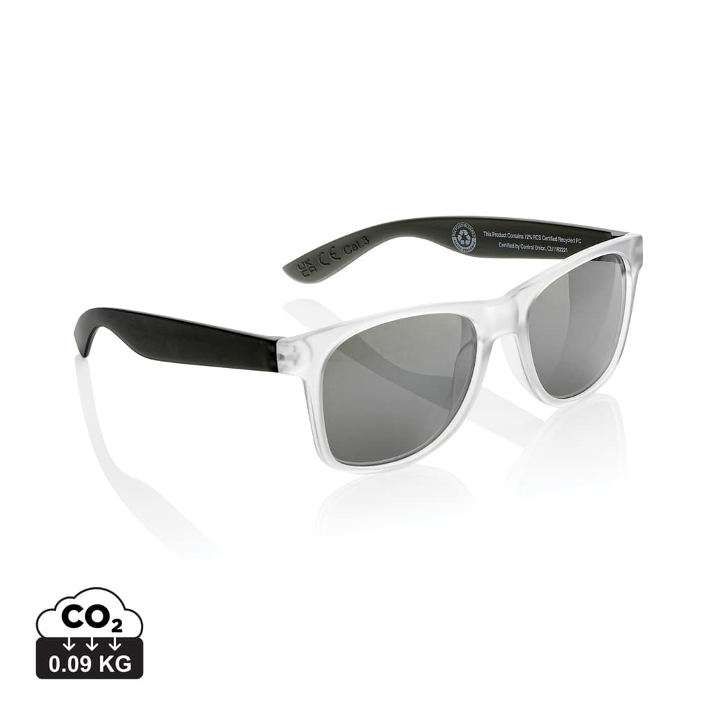 Gleam RCS recycled PC mirror lens sunglasses — Outdoor promotional product