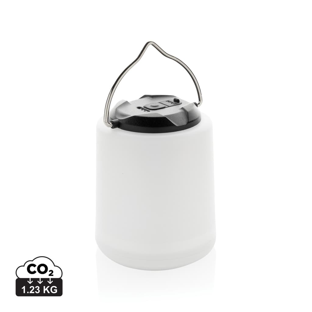 Limio RCS recycled plastic portable re-chargeable table lamp — Tools & Torches promotional product