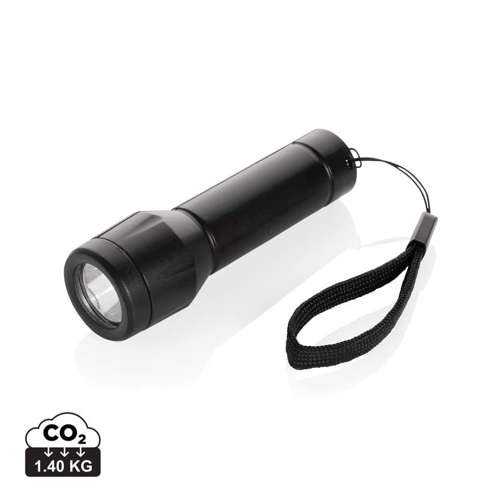 Flara RSC recycled plastic USB-rechargeable torch — Tools & Torches promotional product