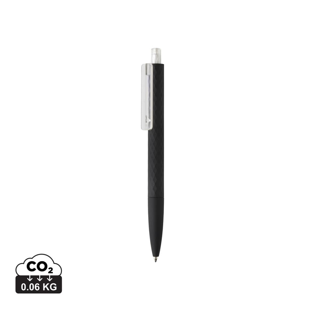 X3 RCS certified R-ABS black smooth touch pen — Writing Instruments promotional product