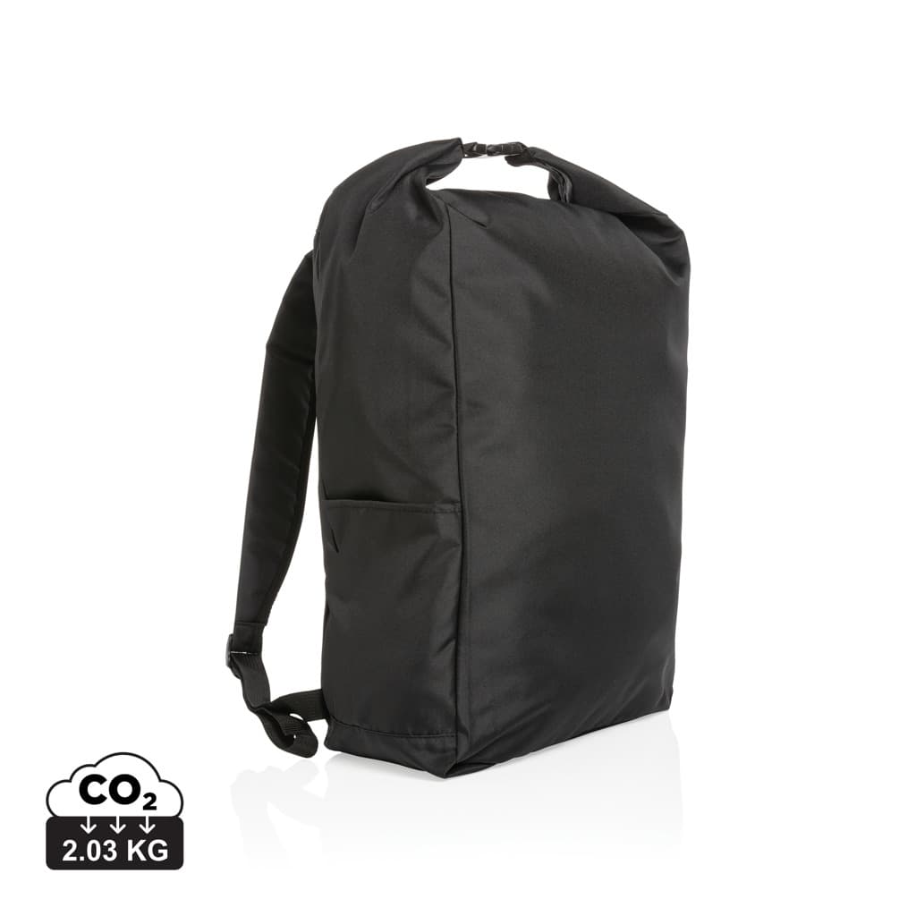 Impact AWARE™ RPET lightweight rolltop backpack — Bags & Travel promotional product