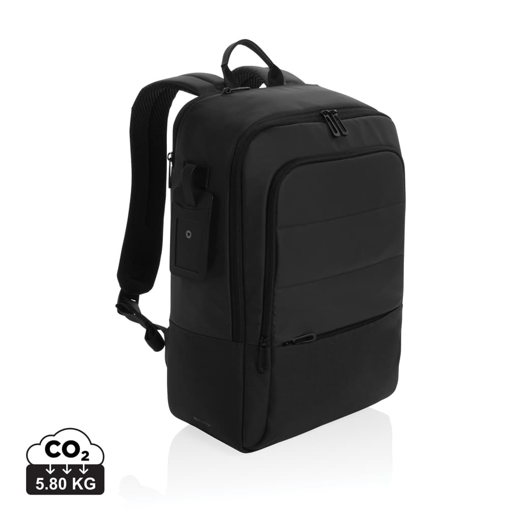 Armond AWARE™ RPET 15.6 inch deluxe laptop backpack — Bags & Travel promotional product