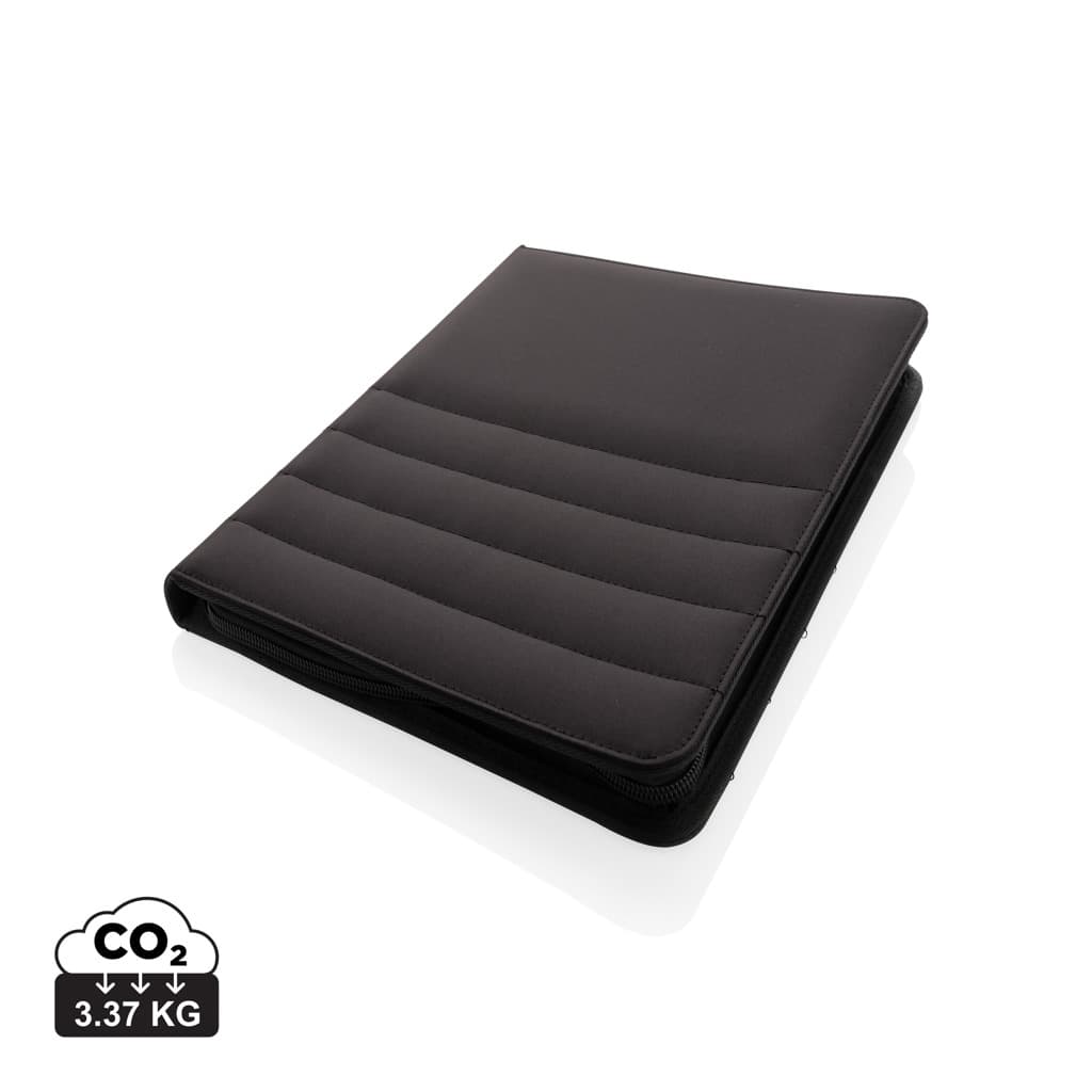 Impact AWARE™ RPET A4 portfolio with zipper — Portfolios & Notebooks promotional product