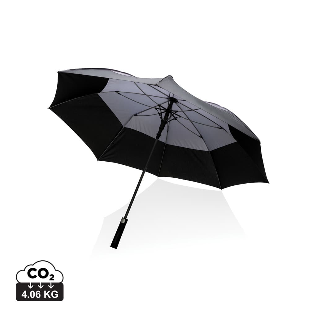 27" Impact AWARE™ RPET 190T auto open stormproof umbrella — Umbrellas promotional product
