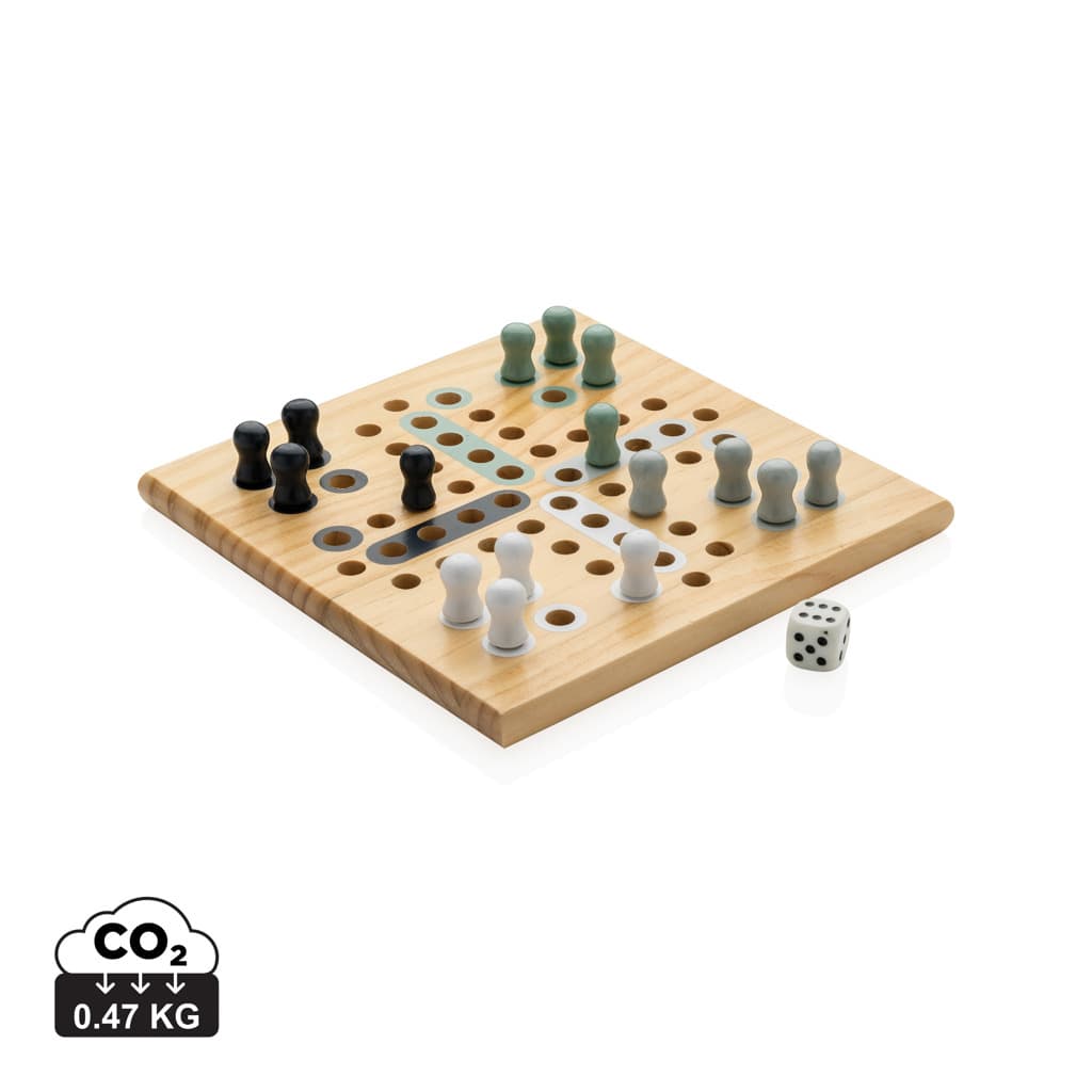 Claire wooden Ludo game — Home & Living promotional product