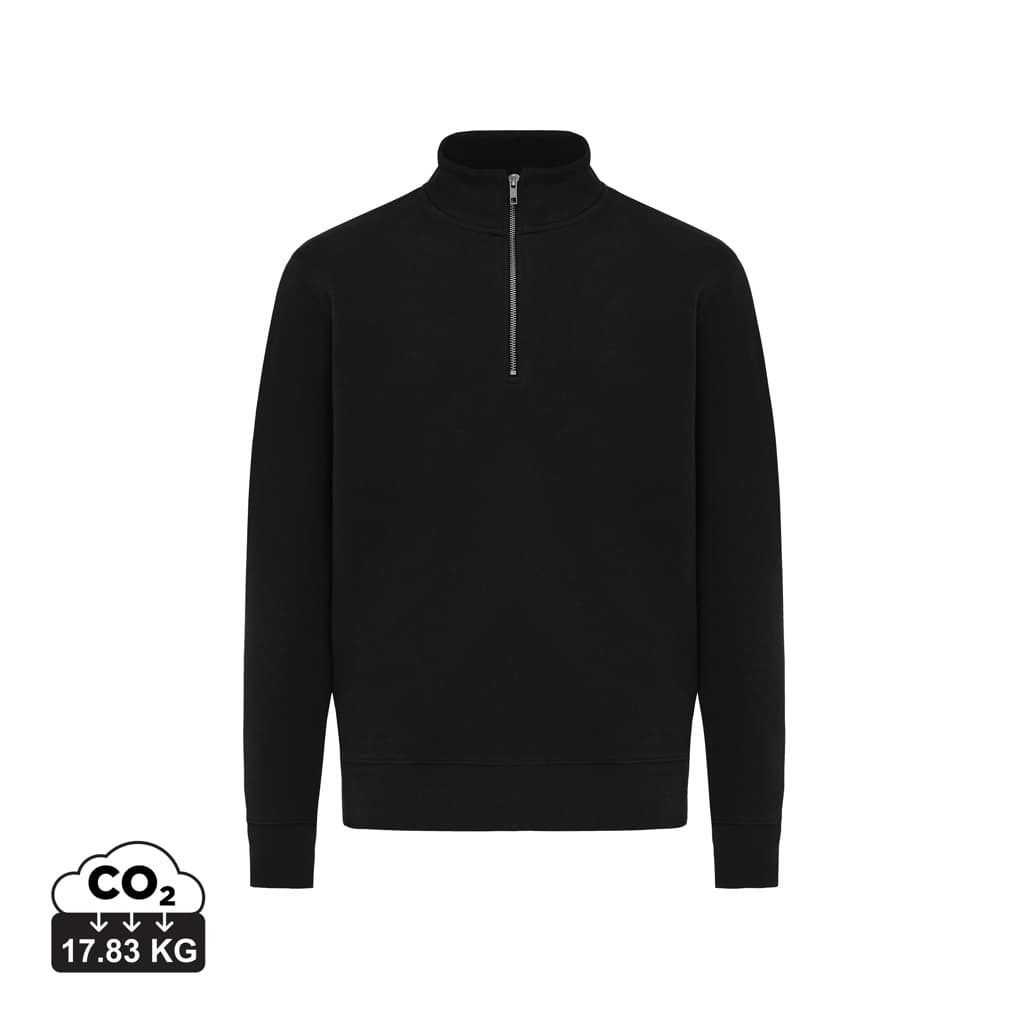IQONIQ Elgon recycled cotton quarter zip sweater — Textile promotional product
